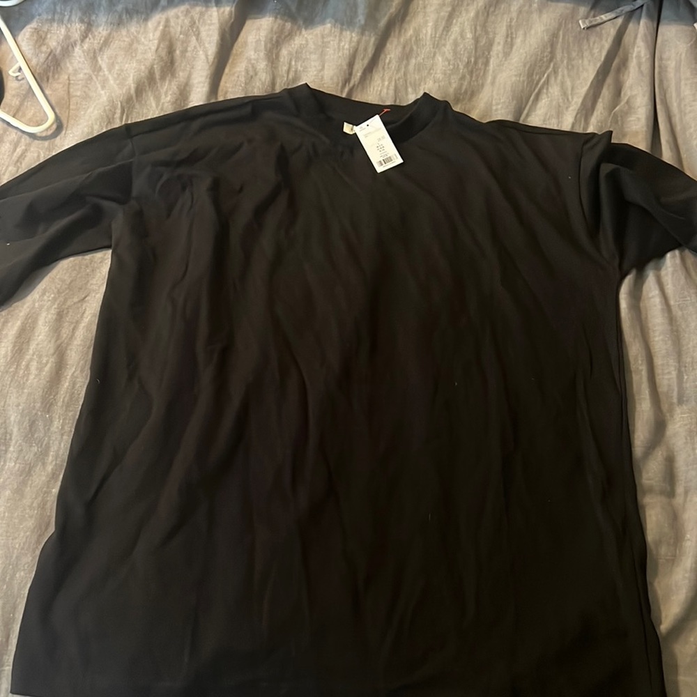 Top shop oversized black tee